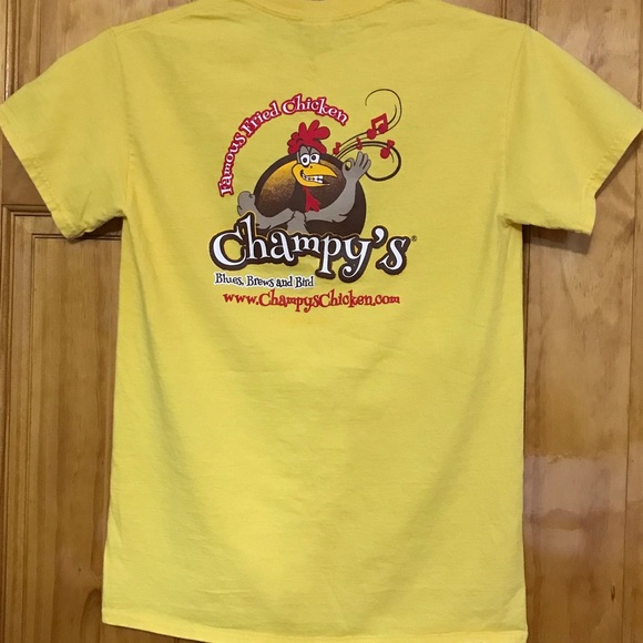 Champy's Fried Chicken Yellow T-shirt
Blues, Brews and Bird
Small
100% Cotton - Picture 6 of 8